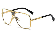 Peekaboo steampunk square sunglasses
