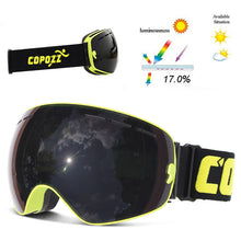 Professional ski goggles double layers lens anti-fog UV400