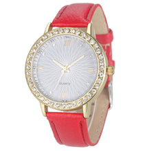 Women Diamond Analog Leather Quartz Wrist Watch