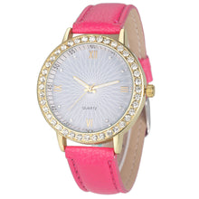 Women Diamond Analog Leather Quartz Wrist Watch