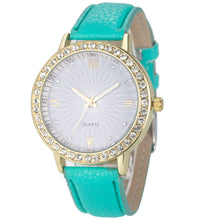 Women Diamond Analog Leather Quartz Wrist Watch
