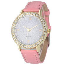 Women Diamond Analog Leather Quartz Wrist Watch