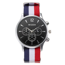 Luxury Fashion Canvas Mens Analog Wrist Watch