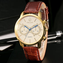 Fashion Men Leather Band Watches Sport Analog Quartz