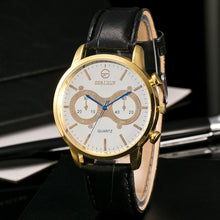 Fashion Men Leather Band Watches Sport Analog Quartz