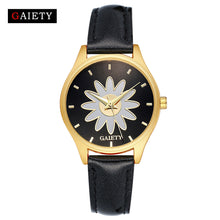 Leather Band Analog Quartz Round Wrist Watch
