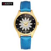 Leather Band Analog Quartz Round Wrist Watch
