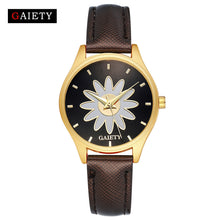 Leather Band Analog Quartz Round Wrist Watch