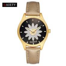 Leather Band Analog Quartz Round Wrist Watch