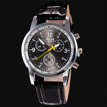 Luxury Fashion Crocodile Faux Leather Mens Analog Watch Wrist Watches