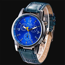 Luxury Fashion Crocodile Faux Leather Mens Analog Watch Wrist Watches