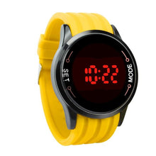 Waterproof Mens Watch LED Touch Screen Date Silicone Wrist Black Watch