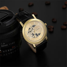 Sport Leather Military Analog-Quartz Wrist Watch