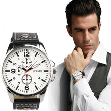 Mens Watches Luxury Leather Wristwatches
