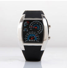 Led Digital Watch Unique Men's Watch Rubber