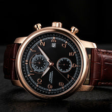 Fashion Business Quartz Watch Men with leather strap